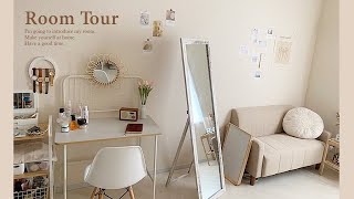 【ルームツアー】プチプラで作る収納&インテリアのシンプルおしゃれ部屋紹介｜IKEA・ナチュラルキッチン・100均｜韓国｜一人暮らし女子｜japanese room tour