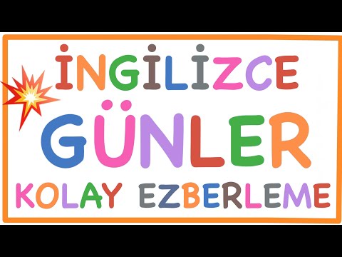 İNGİLİZCE GÜNLER -