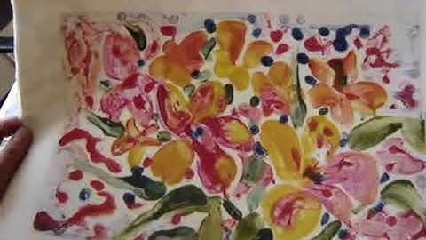 Monoprinting with Watercolour