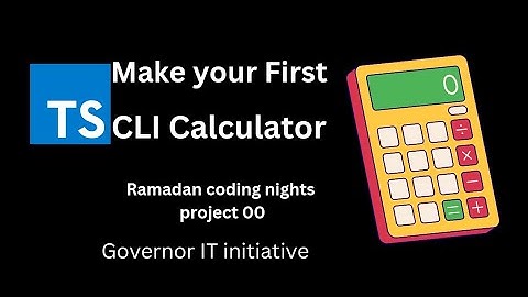 CLI Calculator using typescript node.js and inquirer | Ramadan coding nights project 00 #coding #ai