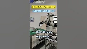 🧐What does the robotic arm do in a lithium battery assembly line?