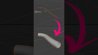 How to turn a curve into a tube in Blender shorts #blender #blender3d #blender3d