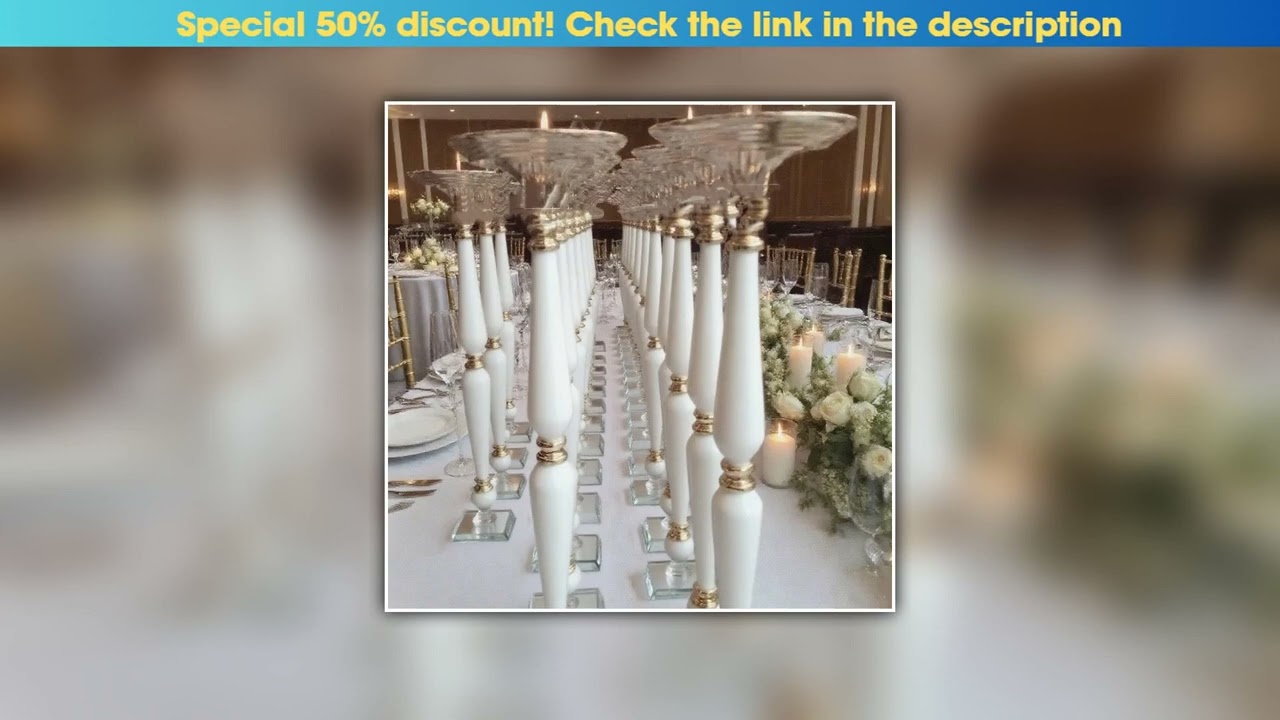 First Look 10pcs) f40 Black white Wholesale Wedding Centerpieces Party Event Decoration Center Flow