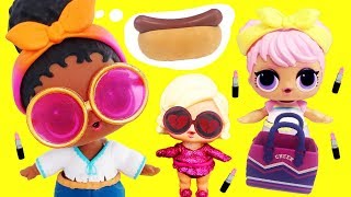 LOL Surprise Dolls Shopping Trip, Nursery School and Camping &amp; Unboxings with Playmobil Sets!