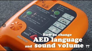 How to change Defi5S AED Defibrillator language and sound volume ?? learn NOW