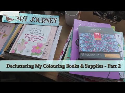 Decluttering My Colouring Books x Supplies - Part 2 - Unhauling Books! | Konmari Method