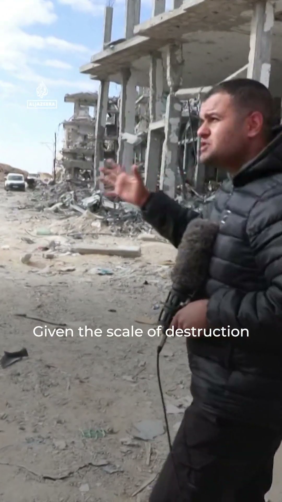 Report on the widespread destruction from Rafah in Gaza | AJ#shorts