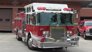 ⭐Spare⭐ River Forest Fire Dept. Engine 222 & Ambulance 214 Responding