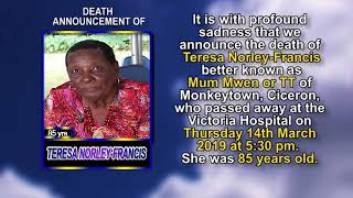 Teresa Norley Francis short