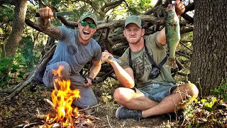 Wilderness Survival Challenge with Lunkers!!!