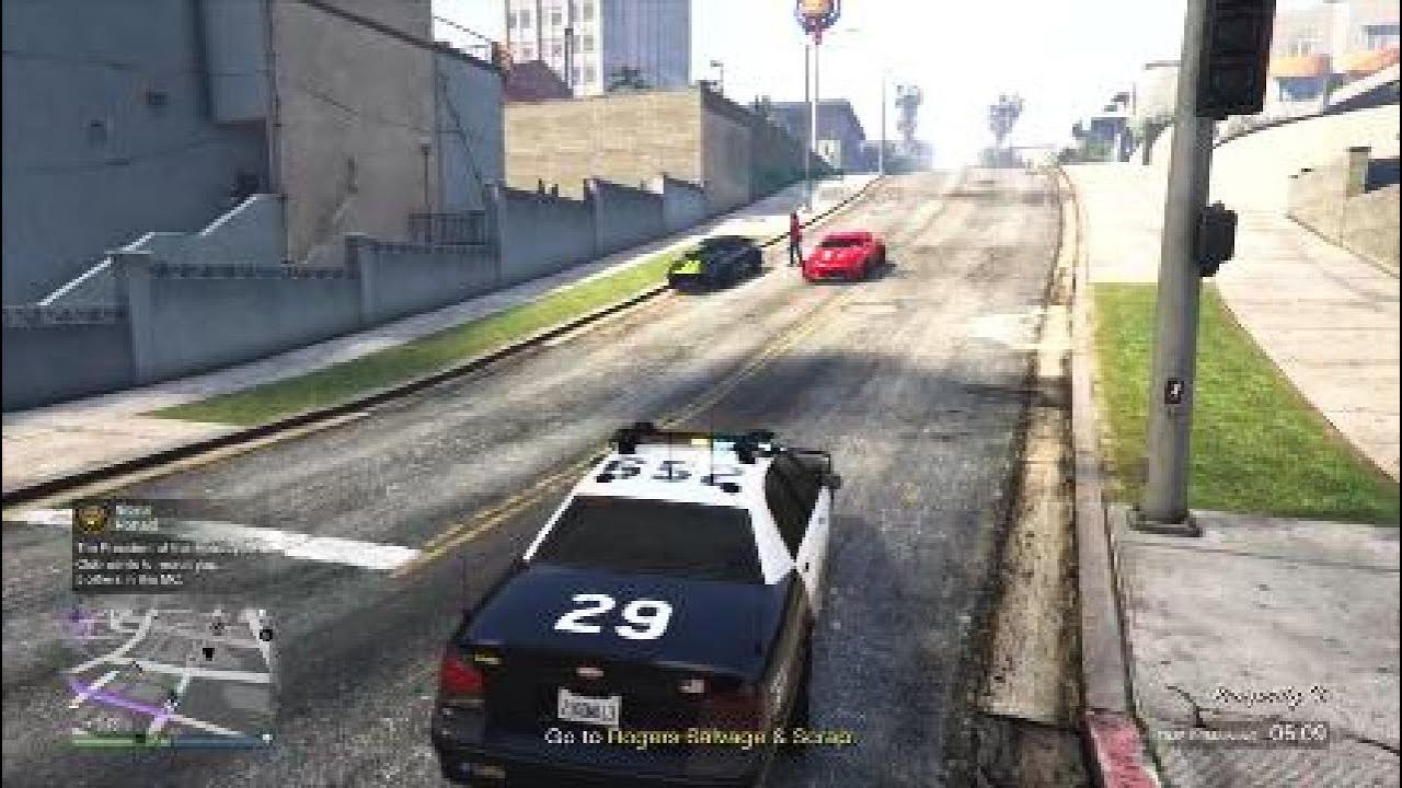 GTA Online Police Chase - YouTube
