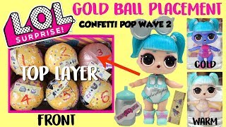 Wave 2 LOL Surprise Confetti Pop Gold ball Placement, Ultra Rare Gold ball Found! Glamstronaut screenshot 1