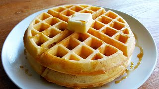 Crispy and Fluffy Waffles Recipe (with Sweet Rice Flour)