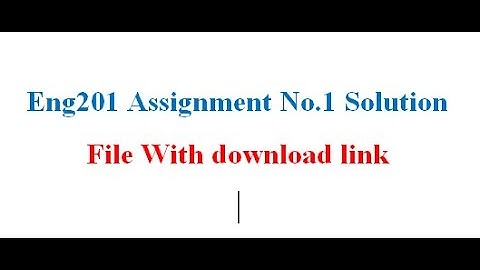 en201 assignment no1 solution spring 2020