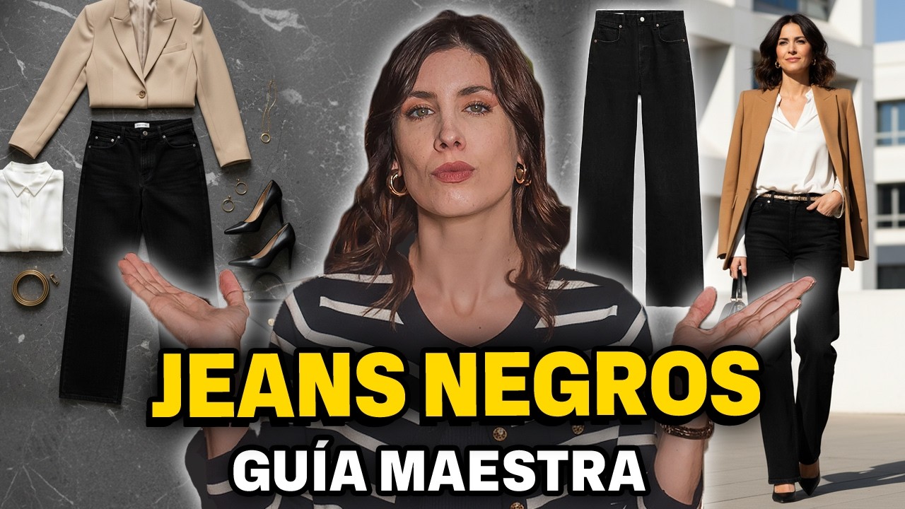 El SECRETO para usar JEANS NEGRO esta temporada