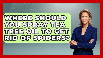 Where Should You Spray Tea Tree Oil To Get Rid Of Spiders? - Insects and Invaders