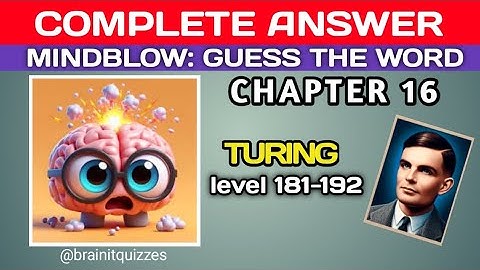 Mindblow: Chapter 16 answers, lvl 181-192 answers @brainitquizzes  #mindblown