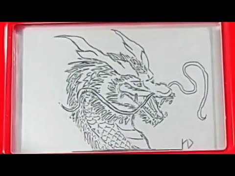 Live Etch A Sketch Drawing! - YouTube