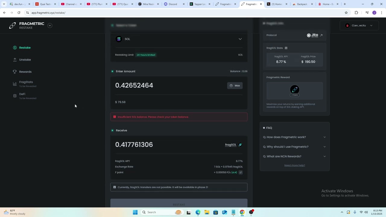 Fragmetric Airdrop - Be An OG. Limited Time. Get Jitosol And Backpack Airdrops?