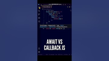 😍😍 Use AWAIT! Callback Functions are weird in JavaScript #shorts #javascript #programming #code