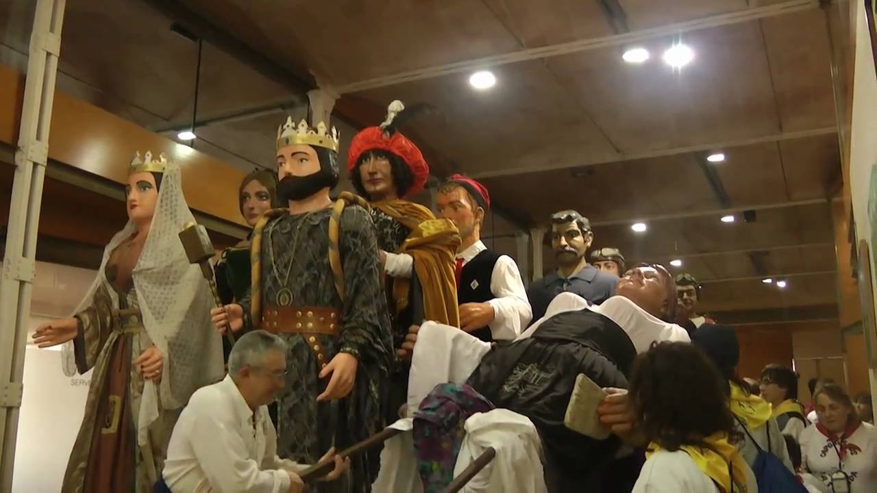 Preparativos de la Trobada de Gegants del Baix Llobregat