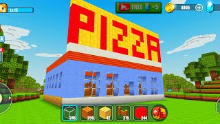 World Craft Building Gameplay | Pizza Restaurant screenshot 4