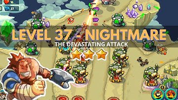 King of Defense: Level 37 NIGHTMARE / THE DEVASTATING ATTACK / GAMEPLAY