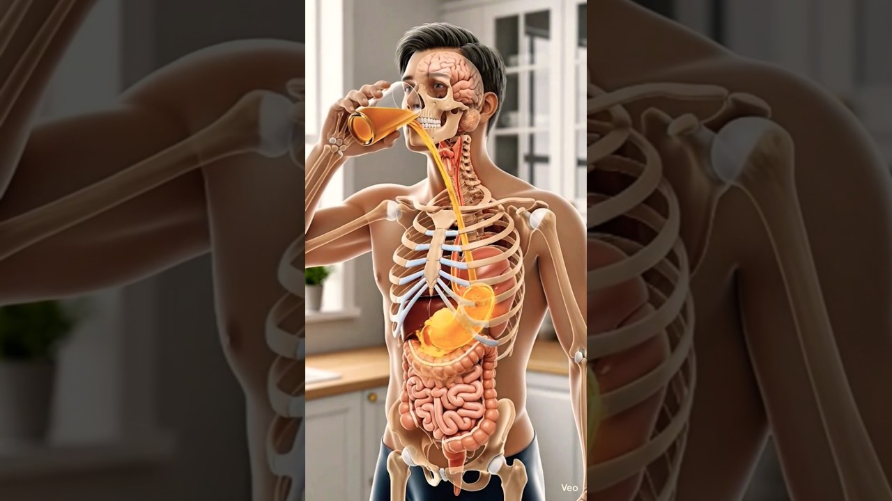 What Happens Inside Your Body When You Drink Apple Juice? | 3D Skeleton Anatomy