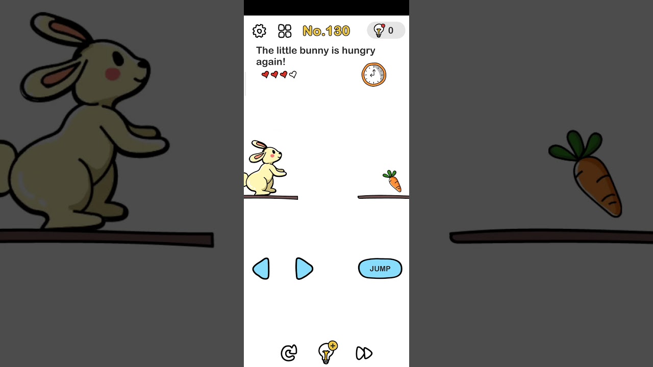 Brain Out Level No 130 answer | The little bunny is hungry again!