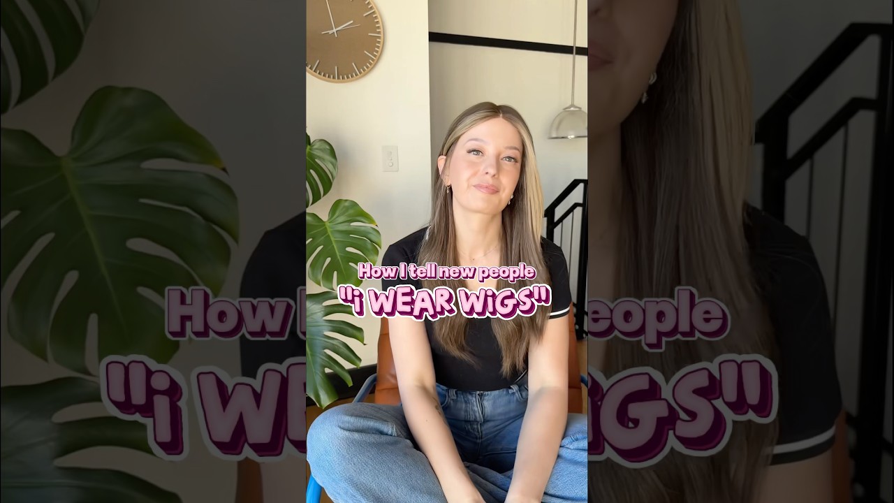 How I tell people I wear wigs 😇 ​⁠