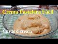 Crema pastelera de vainilla, La más Fácil, para rellenar Bizcochos, pionono y muchos postres mas.