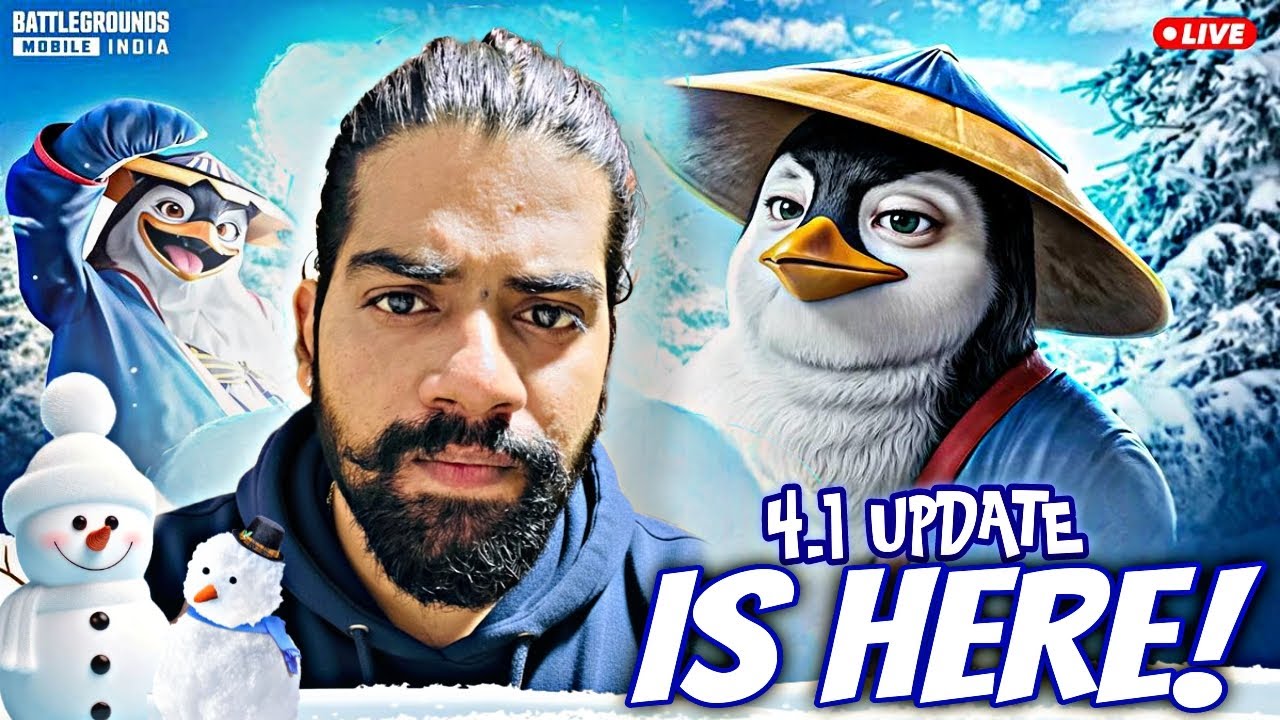 BGMI LIVE STREAM GAMEPLAY 4.1 FROSTY FUNLAND UPDATE @bgmilive FUNNY RANK PUSH