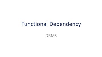 Introduction to Functional Dependency(CS 208 Principles of Database Design Module 4)