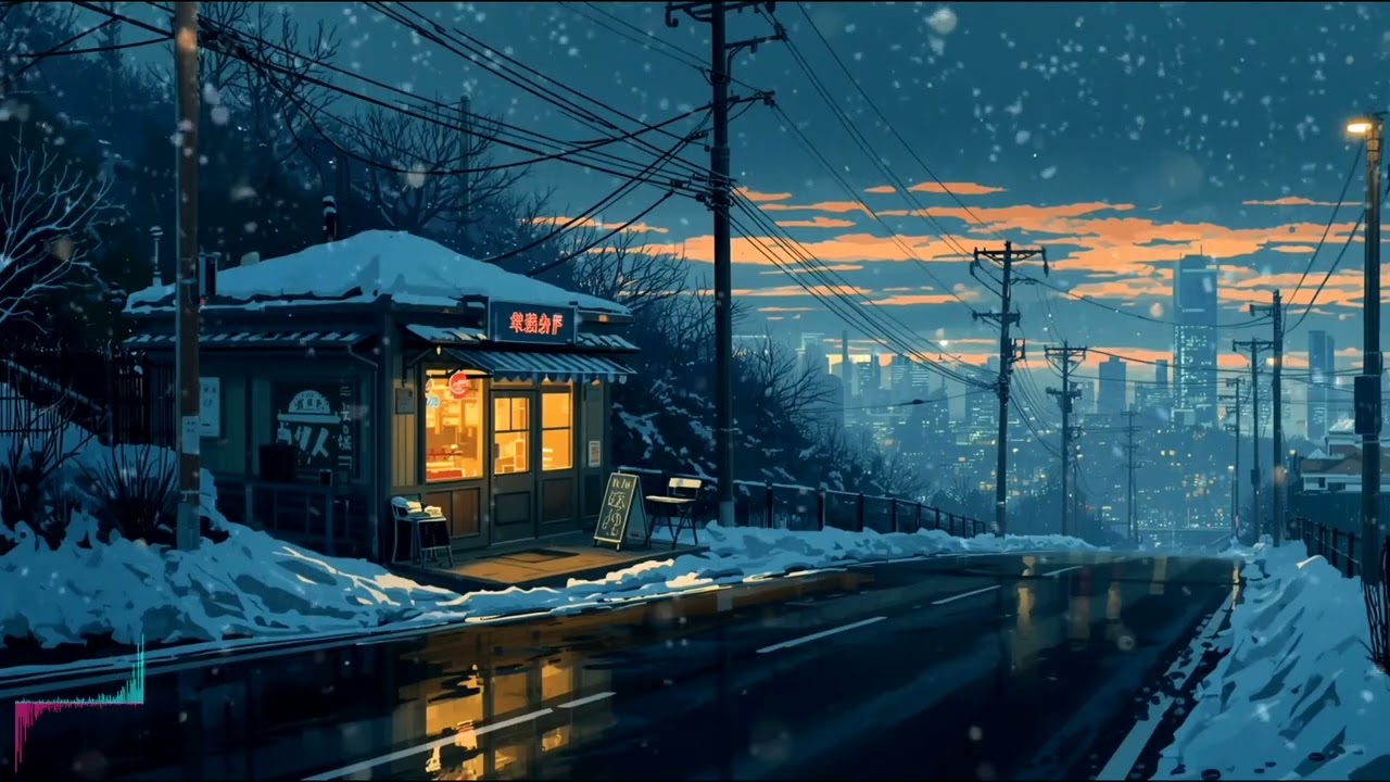 Winter Nights in Japan ❄️ Chill Lofi Hip Hop for Studying & Relaxing