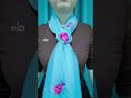 Beautiful Long Silk Scarf Tying Method Easy & Fashionable Look