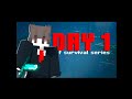 How I started a SURVIVAL SERIES in Minecraft!
