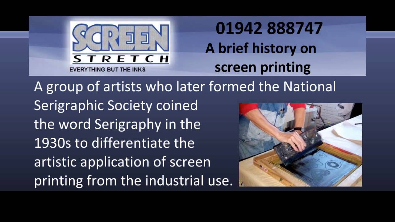 A Brief History On Screen Printing YouTube