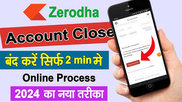 Zerodha demat account close kaise kare - How to close zerodha account - Demat a/c delete - stock