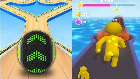 Going Balls vs Giant Rush - Android, iOS All Levels Epic Gameplay CJS8CJ4