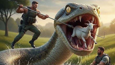 GIANT Python Tries to SWALLOW GOAT! 😱 | Heroic Rescue Team Battles!