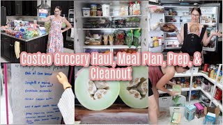 Costco Grocery Haul With Prices, Meal Plan, Food Prep, Fridge Clean Out &amp; A Little Pantry.