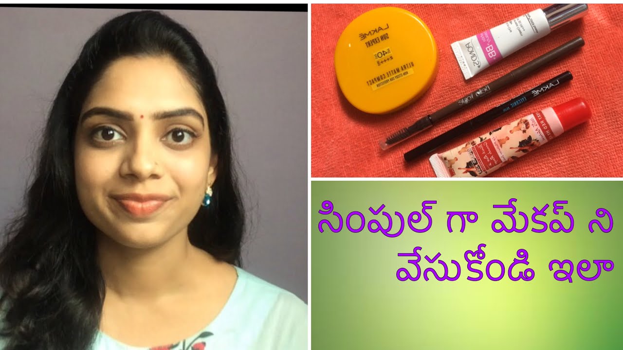 Everyday Makeup For Begginers In Telugu