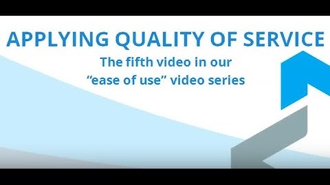 Ease of Use Video Series 5) Quality of Service - Multapplied Networks - Bonded Internet