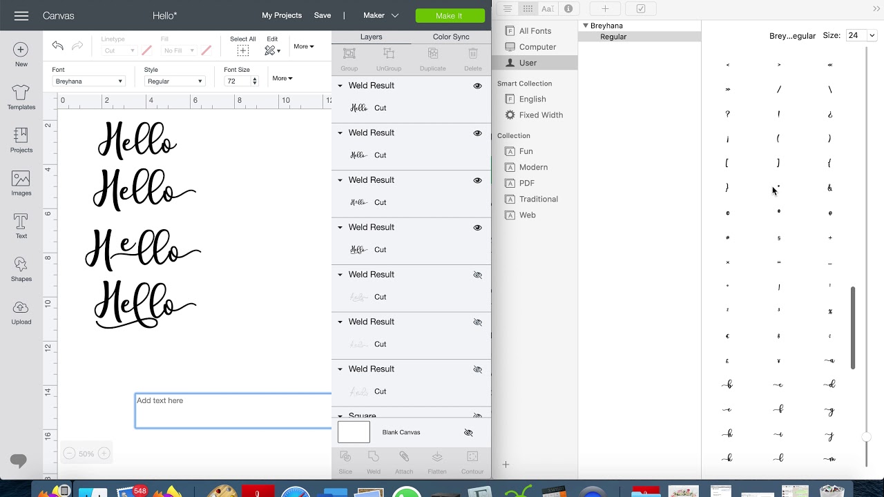 how to use a font on font book mac