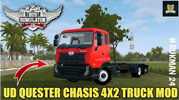 🔴🔵Download UD QUESTER CHASIS 4X2 TRUCK MOD for Bus Simulator Indonesia || Bussid V3.5