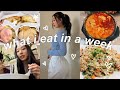 what i eat in a week (korean & realistic) + workout routine