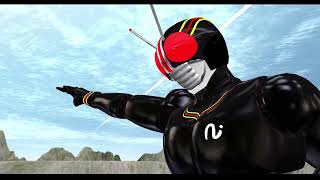 VRChatで仮面ライダーBLACKに変身してみた。 Kamen Rider Black HENSHIN