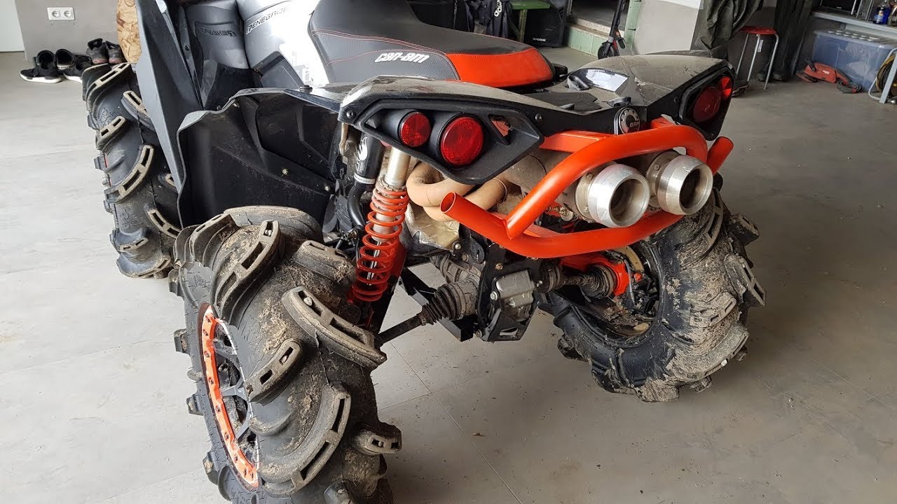 Full Dual Mud Edition RJWC Slip on Exhaust System CAN AM RENEGADE XMR Full Dual Mud Edition RJWC Slip on Exhaust System CAN AM RENEGADE XMR