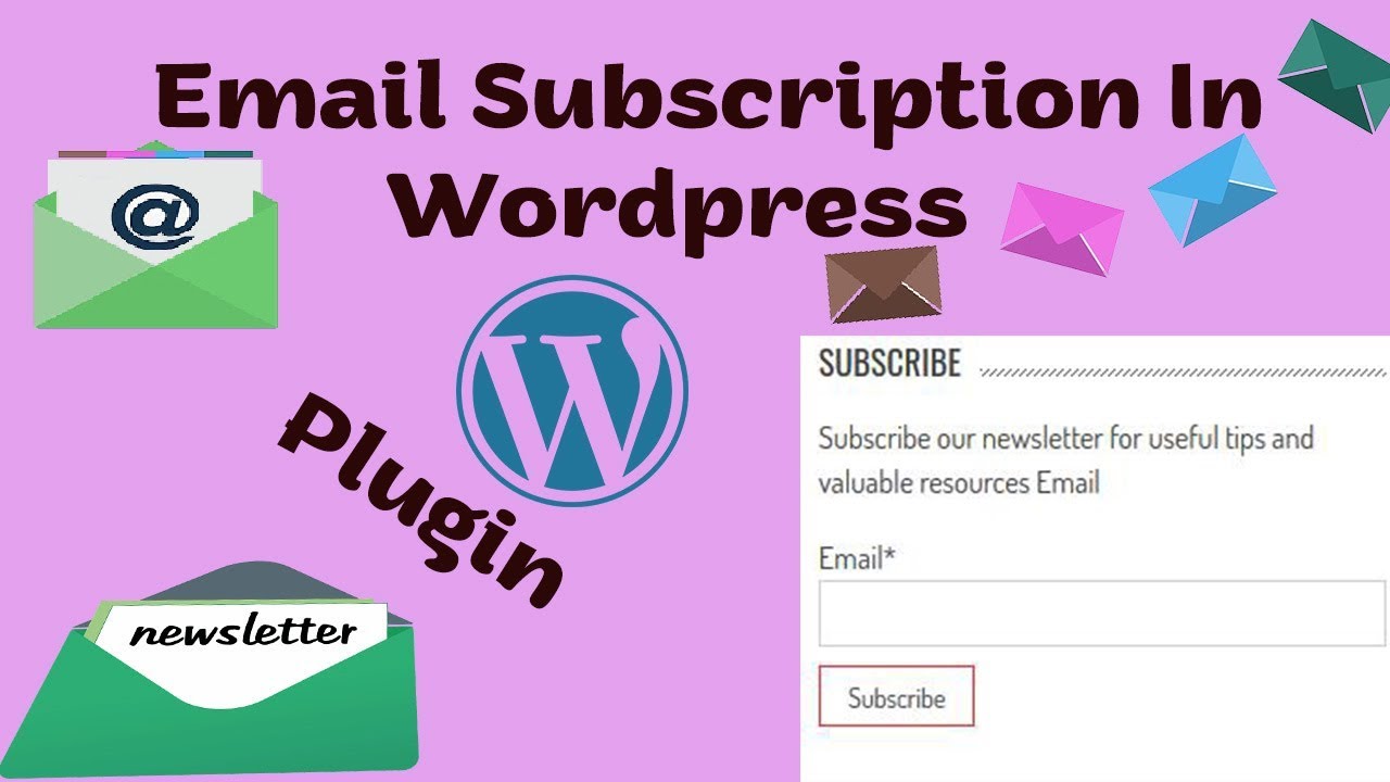 How To Add Email Subscription To Wordpress in Hindi - YouTube