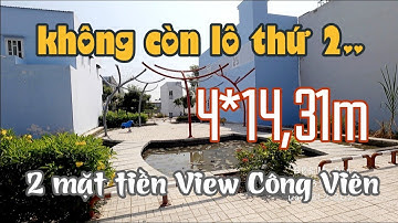 ( đã bán) đất 2 mặt tiền HIẾM HOI 4x14,31m VIEW CÔNG VIÊN đông dân nhất dự án Cát Tường Phú Sinh